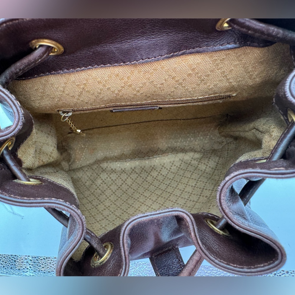 Gucci-Authentic-Vintage - Bamboo Backpack Leather Brown - Picture 14 of 16